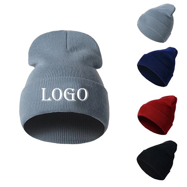 Unisex Knit Beanie Hat     - Image 1
