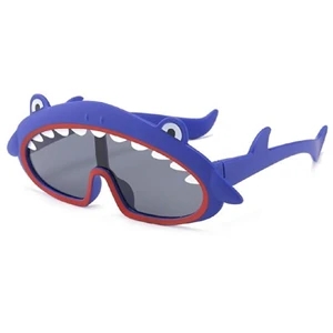 Shark-shape Silicone Polarized Shatterproof Kids Sunglasses
