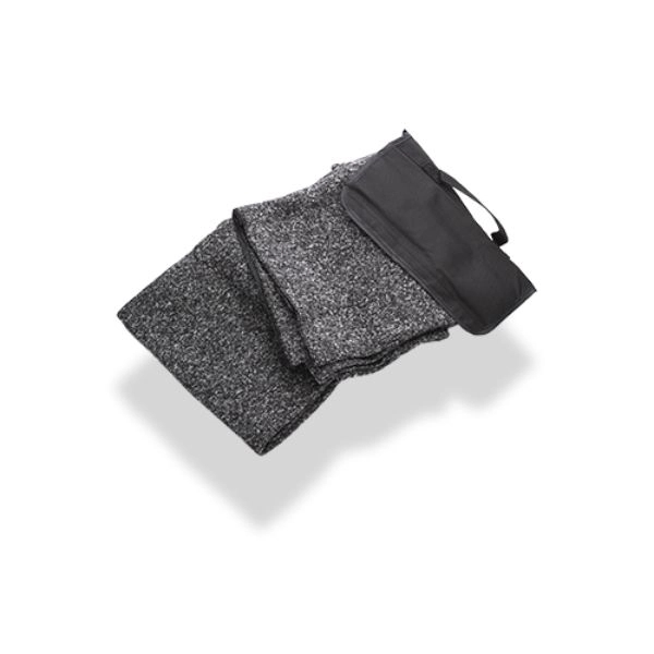 Fleece Blanket w/ Custom Logo & Carry Handle Picnic Blankets - Image 2