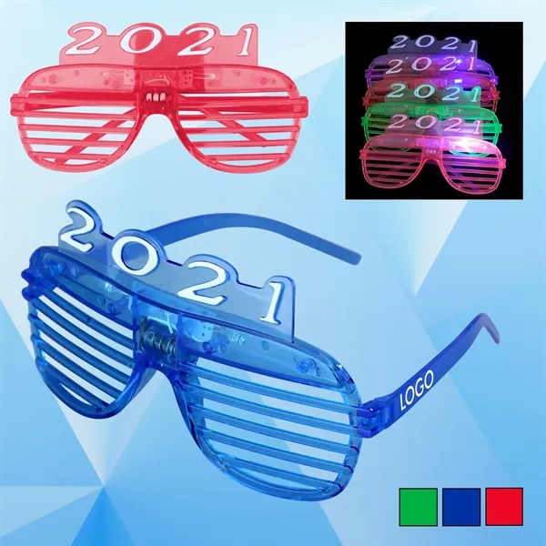 2021 New Style Stripe Glasses Frame w/ Flashlight - Image 1