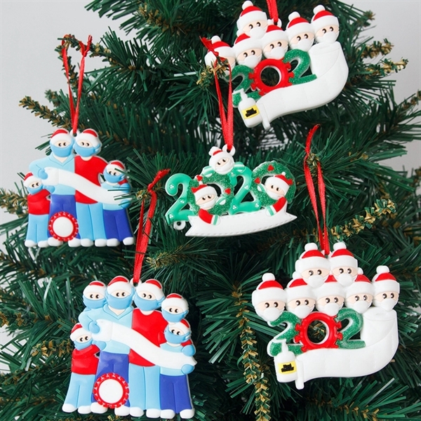 Christmas Santa Clause Ornament Famiy Ornament - Image 1