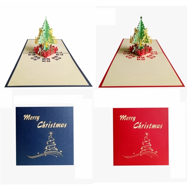 3D Christmas Tree Greeting Cards - Image 1