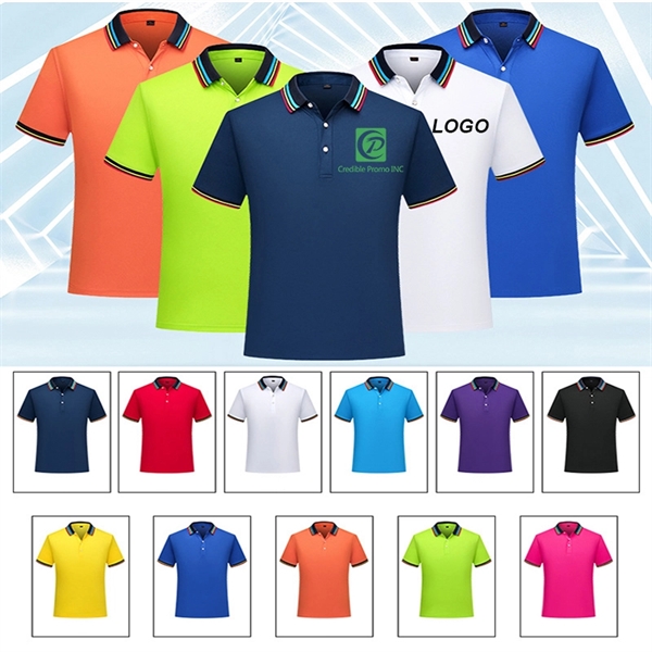 Promotional Customized Advertising Gifts Sports Polo Shirt - Image 1