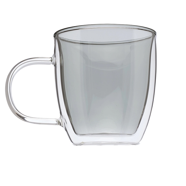 10 oz. Double Wall Glass Coffee Mug w/ Custom Logo Mugs - Image 3