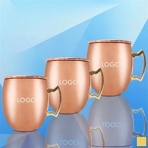 2Oz. Copper Coated Stainless Steel Moscow Mule Cup w/ Handle