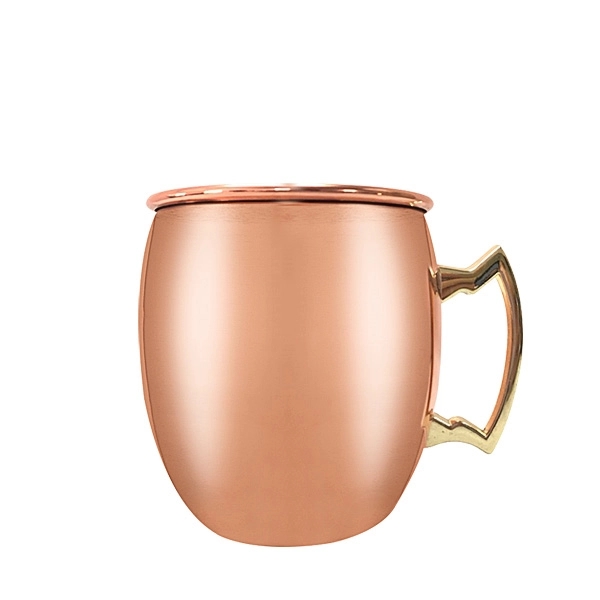 12Oz. Copper Coated Stainless Steel Moscow Mule Cup - Image 2