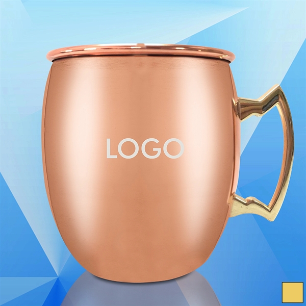 20 Oz. Copper Coated Stainless Steel Moscow Mule Mug - Image 1