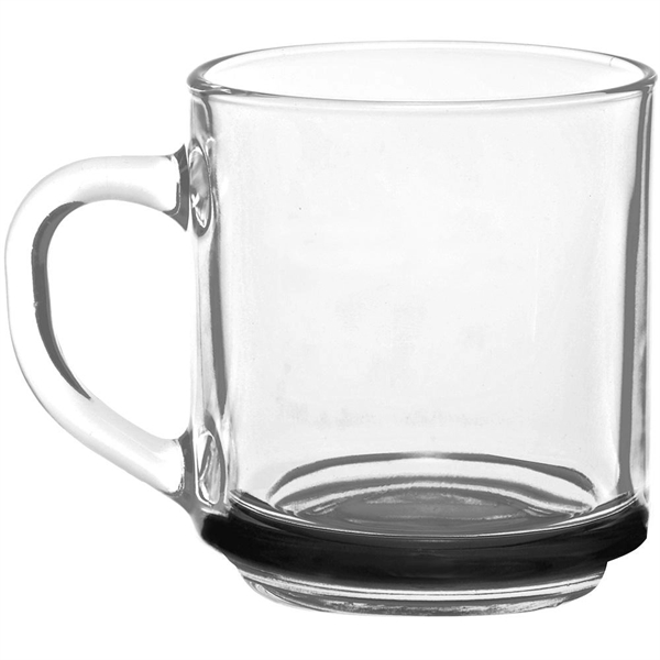 10 oz. All-purpose Glass Coffee Mugs w/ C-Handle grip Cups - Image 2