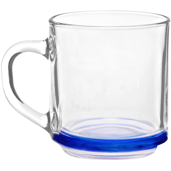 10 oz. All-purpose Glass Coffee Mugs w/ C-Handle grip Cups - Image 3