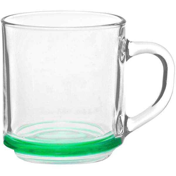 10 oz. All-purpose Glass Coffee Mugs w/ C-Handle grip Cups - Image 5