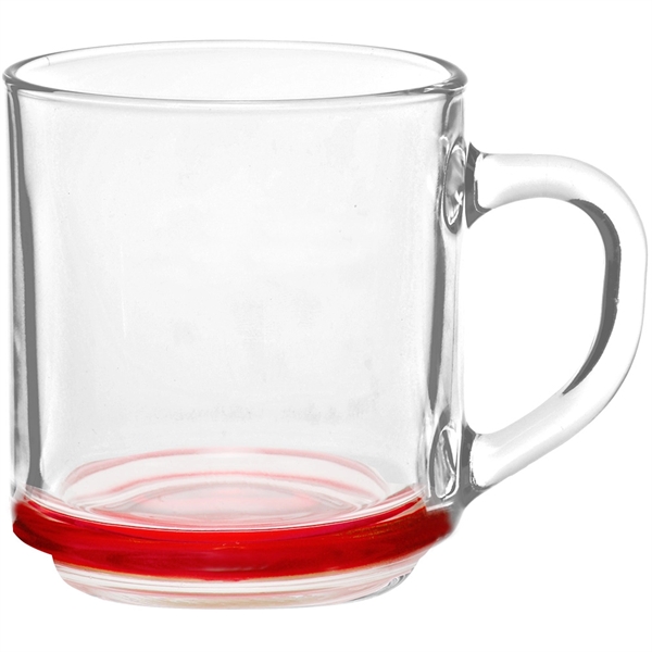 10 oz. All-purpose Glass Coffee Mugs w/ C-Handle grip Cups - Image 8