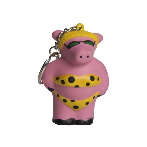 Squeezies® Cool Pig Keyring Stress Reliever - Image 3