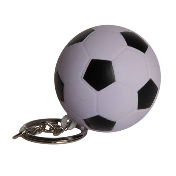 Squeezies® Soccer Ball Keyring Stress Reliever - Image 3