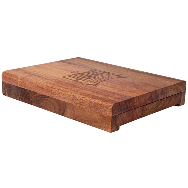 The Beaufort Acacia Cheese Board Set with Drawer - Image 2