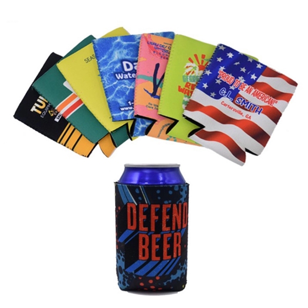 Full Color Imprint Can Coolers Sleeves - Image 1