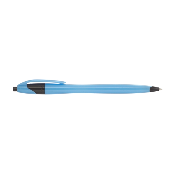 Two Tone Plastic Pens w/ Custom Imprint Click Action Pen - Image 2