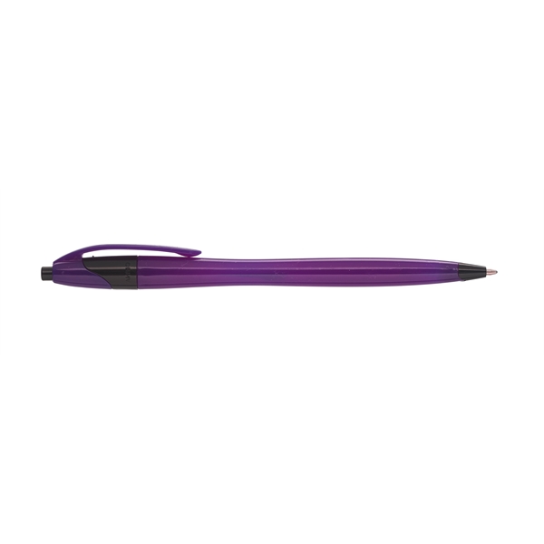 Two Tone Plastic Pens w/ Custom Imprint Click Action Pen - Image 4