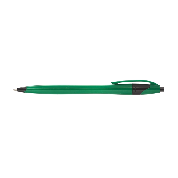 Two Tone Plastic Pens w/ Custom Imprint Click Action Pen - Image 5
