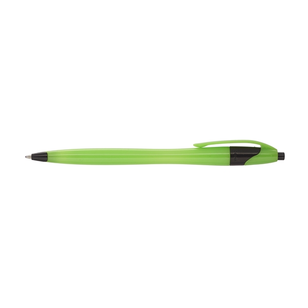 Two Tone Plastic Pens w/ Custom Imprint Click Action Pen - Image 6
