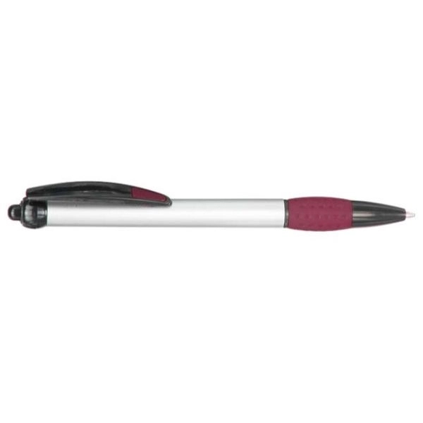 Promotional Plastic Pens w/ Colorful rubber grips Metal Pen - Image 4