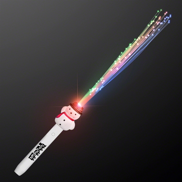 Fiber Optic Snowman Light Wand - Image 1