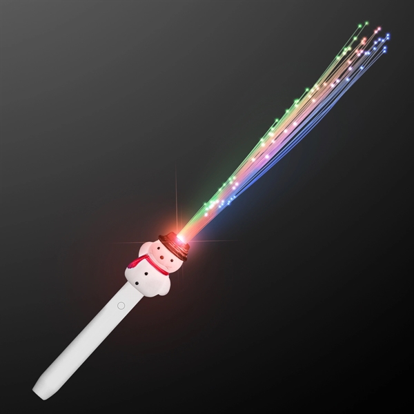 Fiber Optic Snowman Light Wand - Image 2