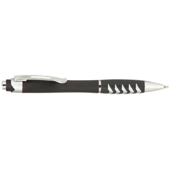Ballpoint Pens w/Metallic accents & Colored Grip Plastic Pen - Image 5