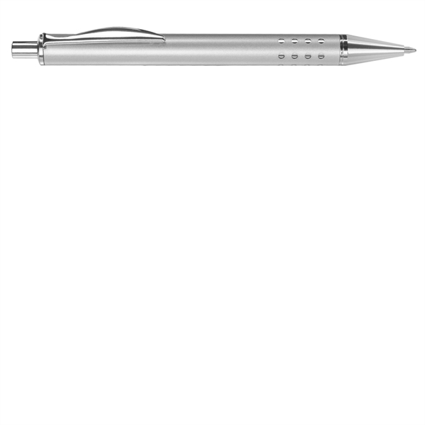 Chrome Metal Ballpoint Pens w/ Swerve Clip & Brass Barrel - Image 3