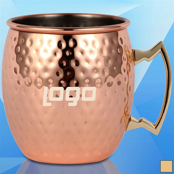 169 Oz. Copper Coated Stainless Steel Moscow Mule Mug/Cup - Image 1