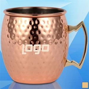 169 Oz. Copper Coated Stainless Steel Moscow Mule Mug/Cup