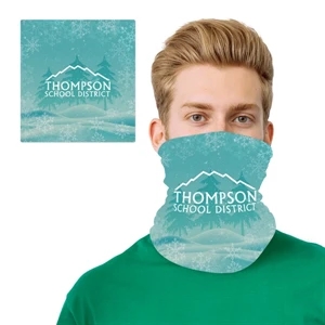 Winter Holiday Design 2 Layer Cooling Headband Mask