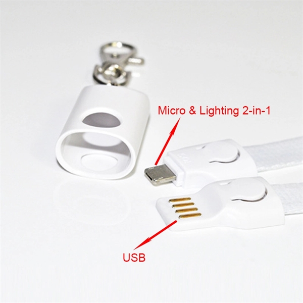 2 In 1 Lanyard Charging Cable     - Image 2