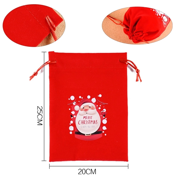 Christmas Drawstring Gift Pouch Bag     - Image 4