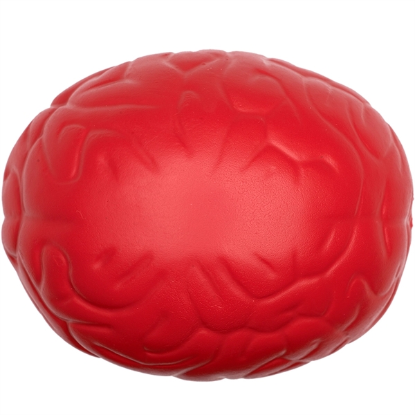 Brain Stress Ball w/ Custom Logo Textured PU Stress Reliever - Image 4