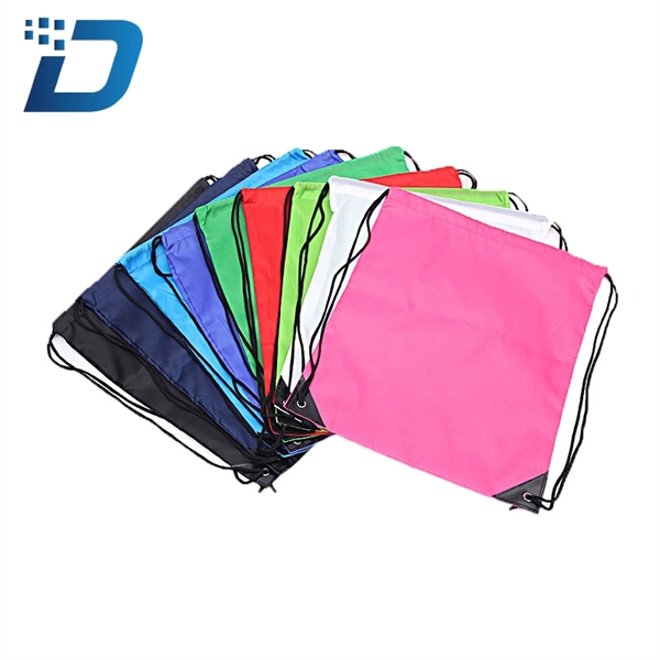 Multi-color Customizable Drawstring Backpack - Image 2