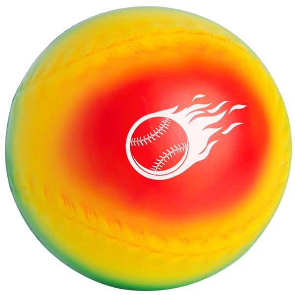 Rainbow Baseball Squeezies® Stress Reliever - Image 4