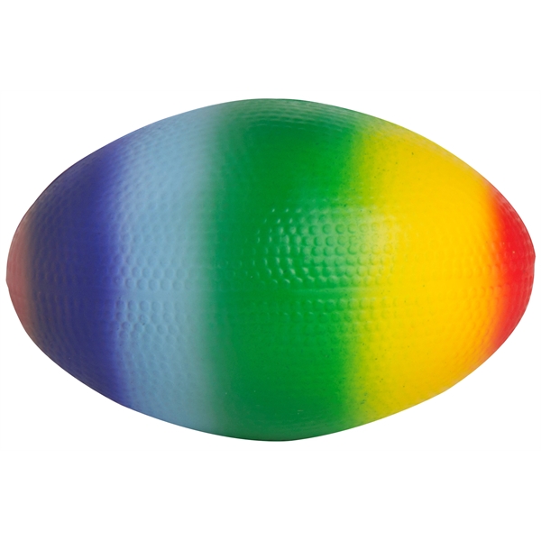Squeezies®  Rainbow Football Stress Relievers - Image 2