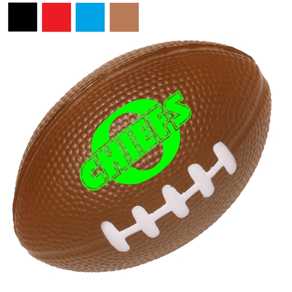 Football Stress Ball w/ Custom Logo PU Stress Reliever - Image 1