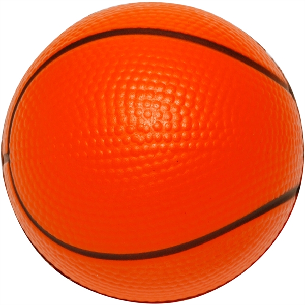 Basketball Stress Reliever w/Custom Logo PU Foam Stress Ball - Image 2