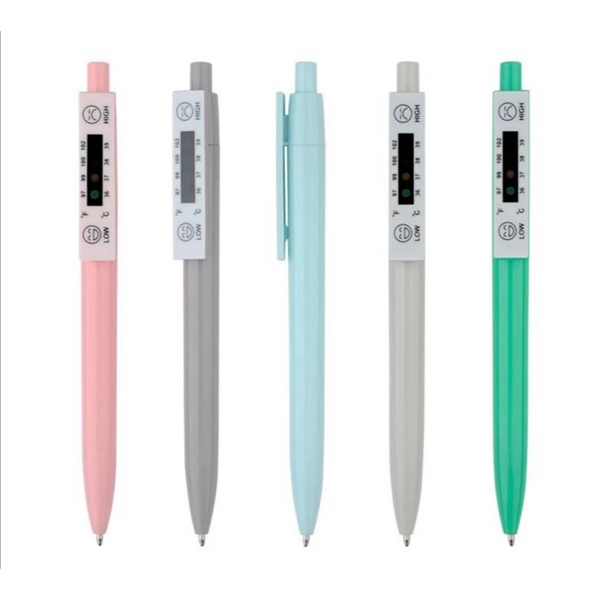 Plastic Novelty Ball Pen Cilpped with Forehead Thermometers