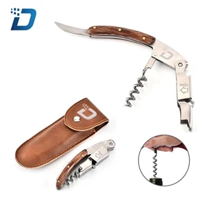 Multi-Function Stainless Steel Bottle Opener With Pu Sleeve