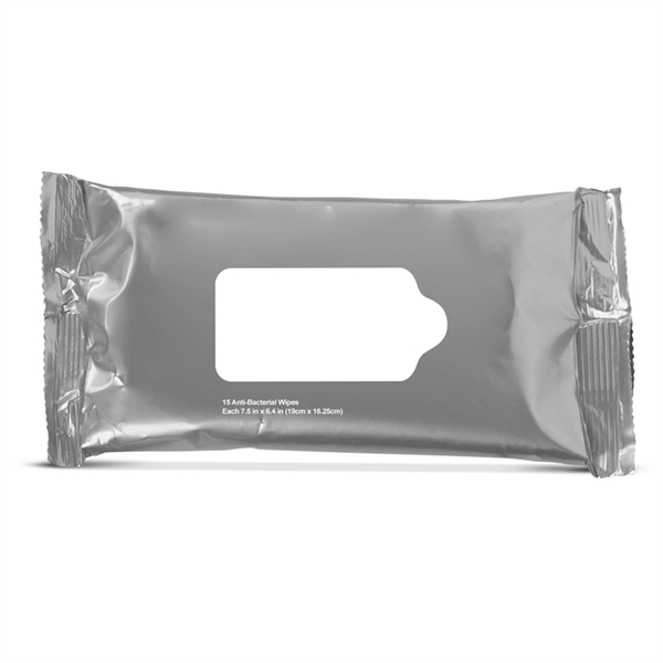 Antibacterial Wet Wipes in Pouch- 15 PC - Image 5