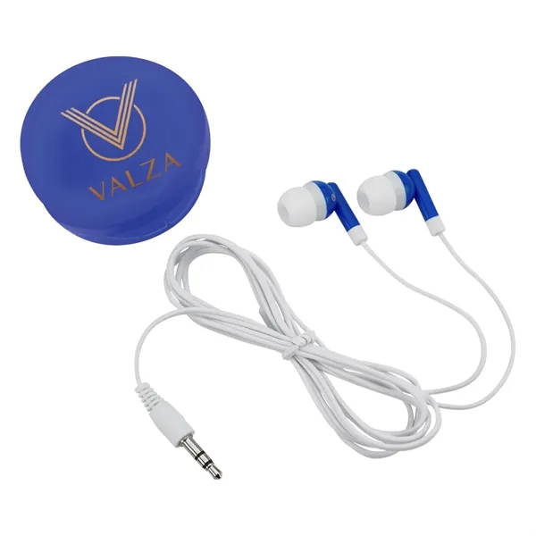 Earbuds In Round Plastic Case - Image 6