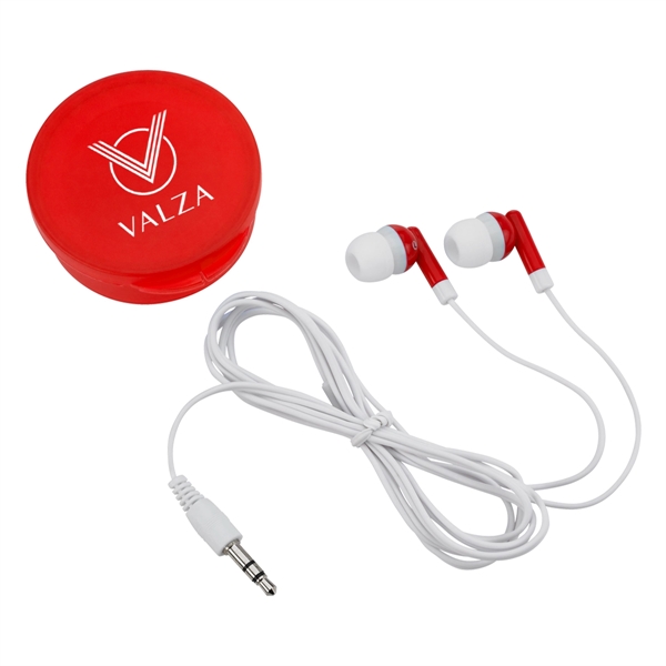 Earbuds In Round Plastic Case - Image 15