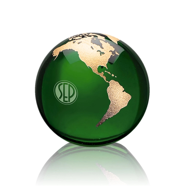 Globe Paperweight - Green - Image 5