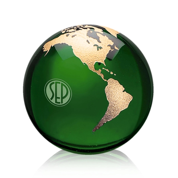 Globe Paperweight - Green - Image 7
