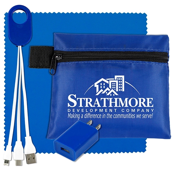 Tech Home and Travel Kit w/ Cleaning Cloth / Wall Charger - Image 3