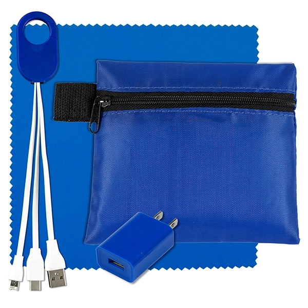 Tech Home and Travel Kit w/ Cleaning Cloth / Wall Charger - Image 9