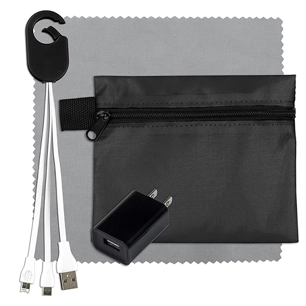 Tech Home and Travel Kit w/ Cleaning Cloth / Wall Charger - Image 12