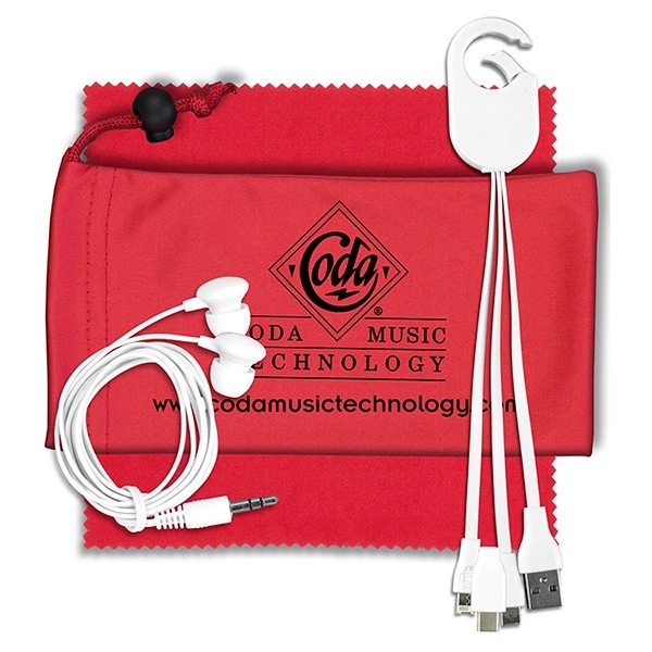 TechTime Mobile Charging Kit w/ Earbuds and Charging Cable - Image 8
